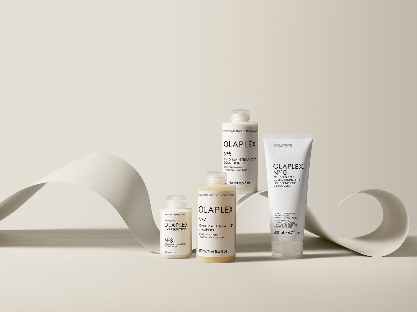 צילום קמפיין מקורי של OLAPLEX — Bond Shaper · Professional