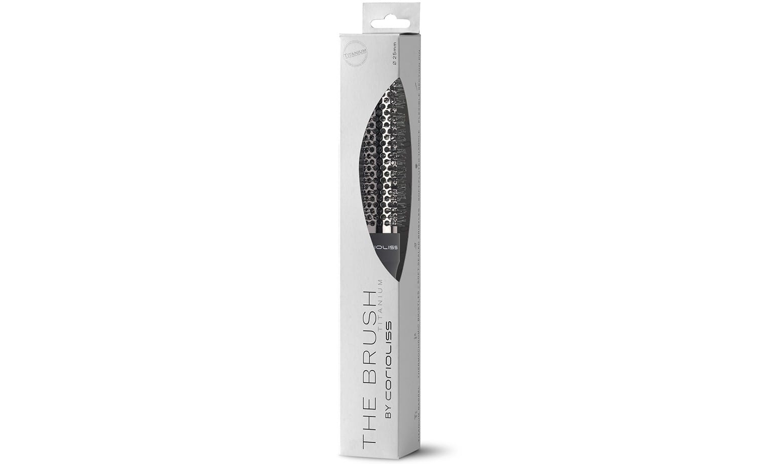 צילום מוצר רשמי של Corioliss The Brush Titanium 25mm, זווית 2
