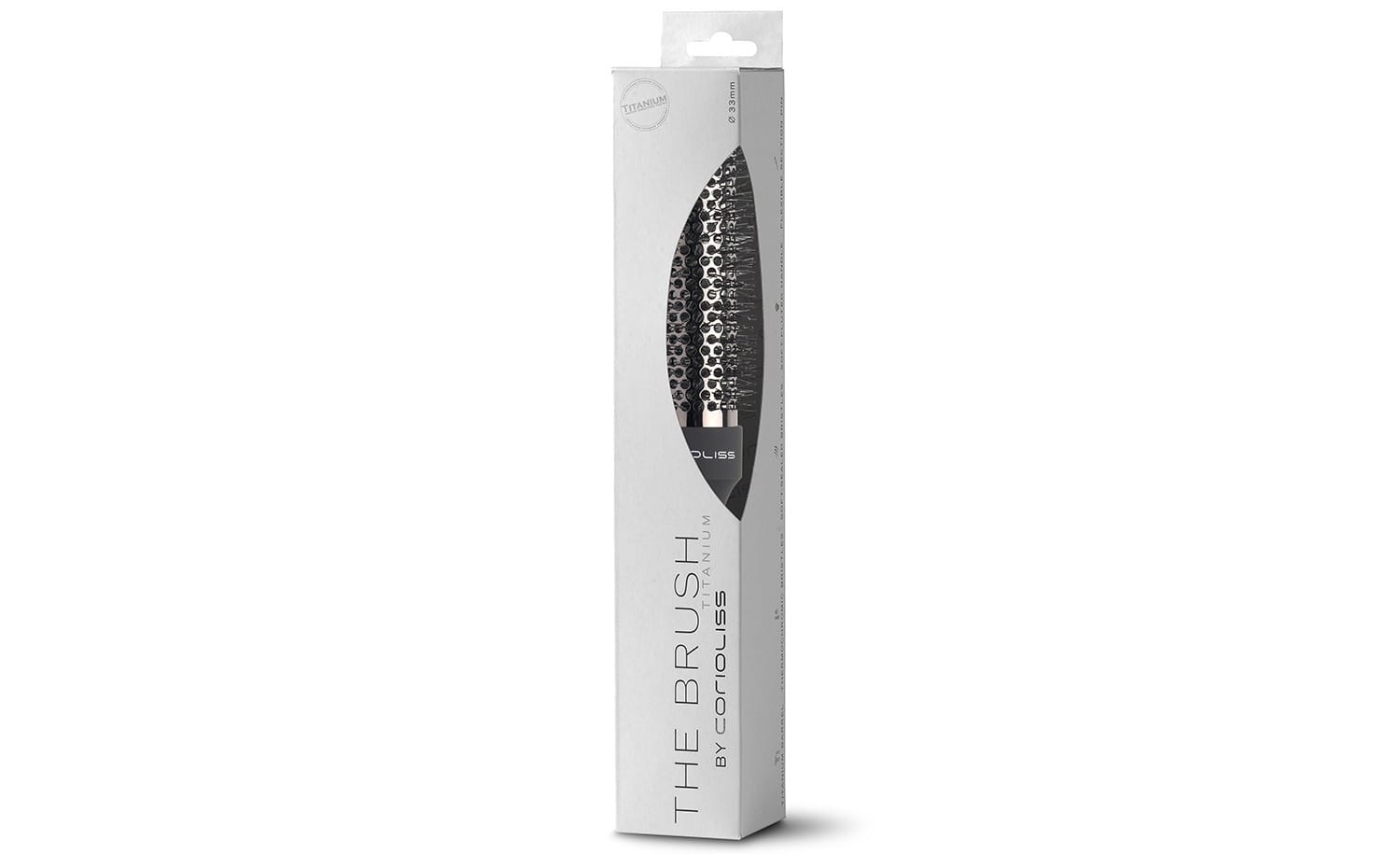 צילום מוצר רשמי של Corioliss The Brush Titanium 33mm, זווית 2